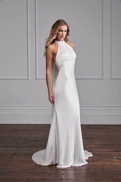 Modern Halterneck Wedding Dress