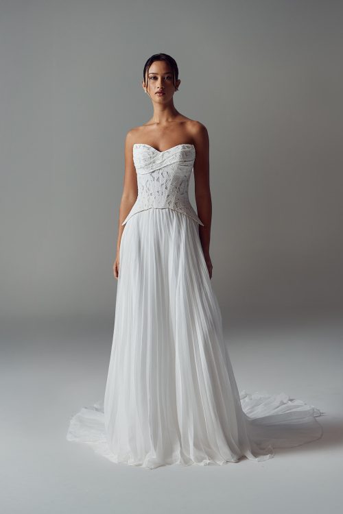 Modern Bridal A-Line Skirt