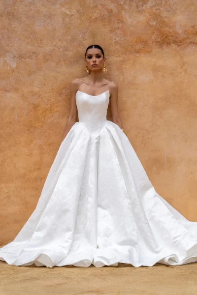 Modern A-Line Wedding Dress
