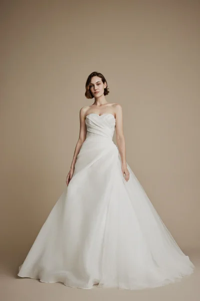 Calla organza wedding gown