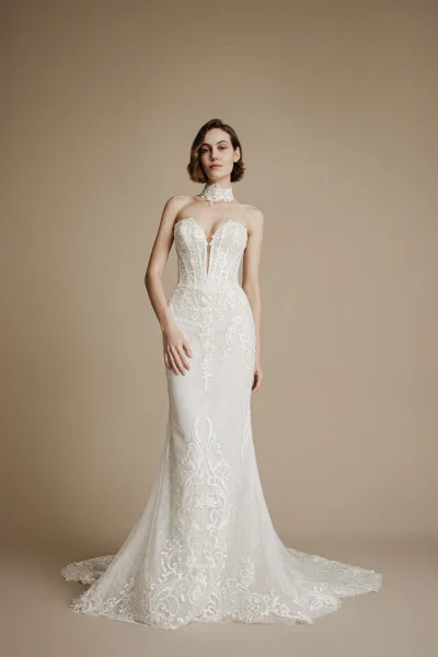 Cressida Baroque lace wedding gown